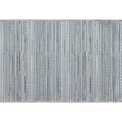 Kirklands Home Denim Woven Lines Indoor/Outdoor Accent Rug, 2x2 Blue New