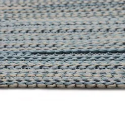 Kirklands Home Denim Woven Lines Indoor/Outdoor Accent Rug, 2x3 Blue Sale