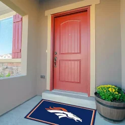 Kirklands Home Denver Broncos Area Rug, 3x4 Blue Outlet