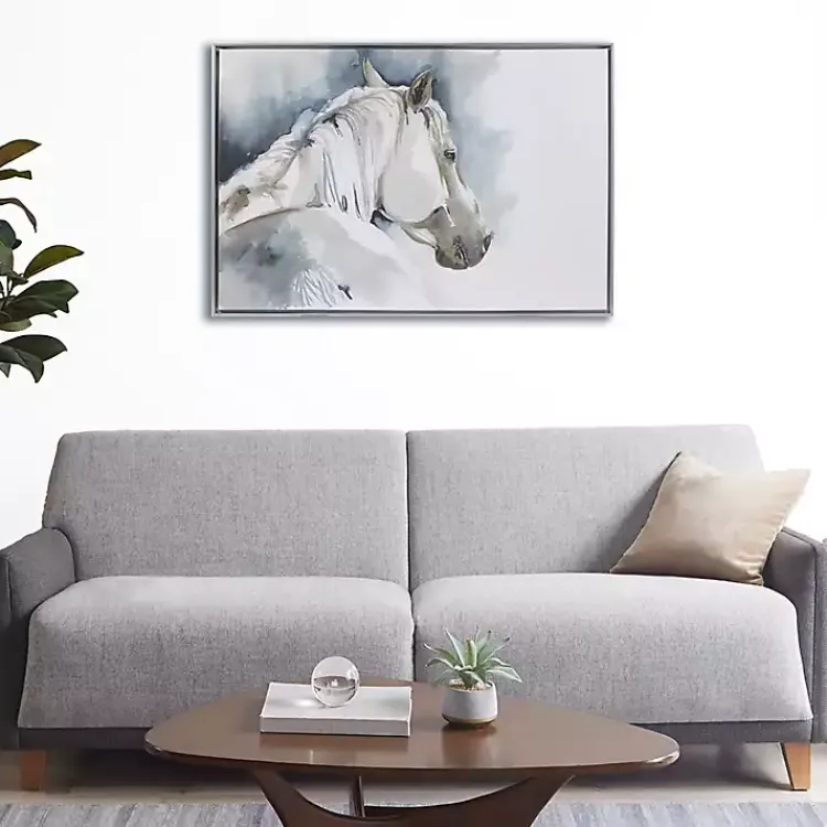 Kirklands Home Derby Hand Embellished Horse Framed Canvas Print Hot