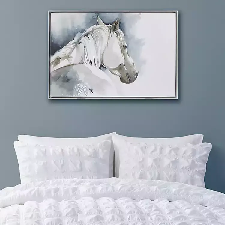 Kirklands Home Derby Hand Embellished Horse Framed Canvas Print Hot