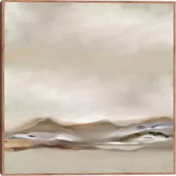 Kirklands Home Desert View Framed Canvas Art Print Gray Best