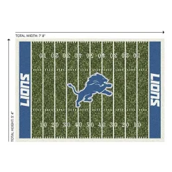 Kirklands Home Detroit Lions Home Field Area Rug, 6x8 Blue Discount