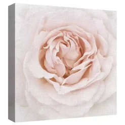 Kirklands Home Dewdrop Rose Canvas Art Print Pink Best