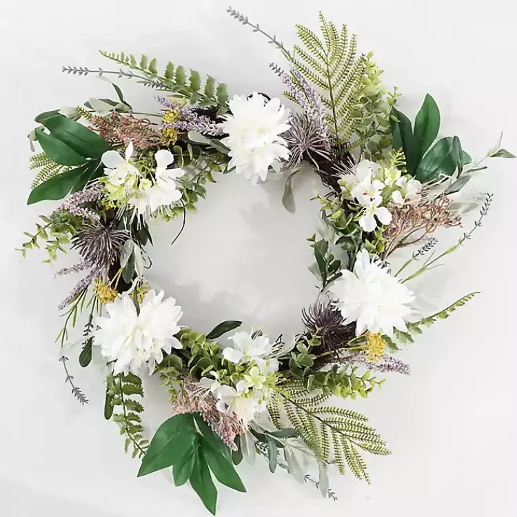 Wreaths>Kirklands Home Dhalia and Olive Wreath Multi