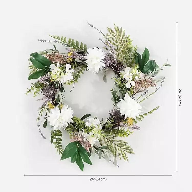 Wreaths>Kirklands Home Dhalia and Olive Wreath Multi
