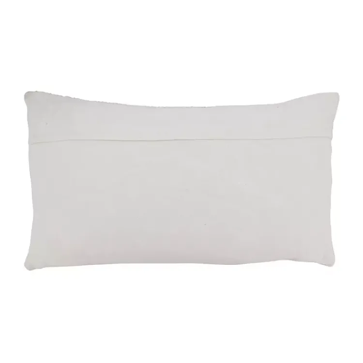Pillows>Kirklands Home Diamond Weave Lumbar Pillow Ivory