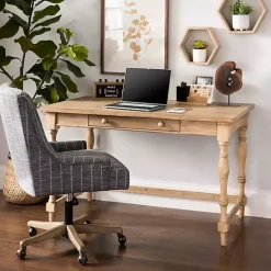 Kirklands Home Diane Spindle Leg Blond Wood Desk Discount