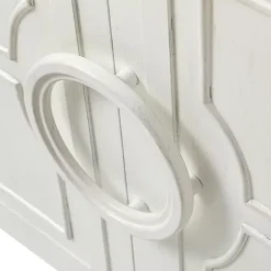 Kirklands Home Dietrich Wood 4-Door Sideboard White Hot