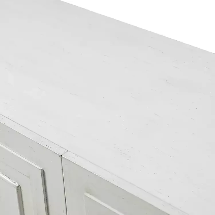 Kirklands Home Dietrich Wood 4-Door Sideboard White Hot