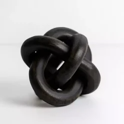 Statues & Figurines>Kirklands Home Distressed Wooden Knot Black