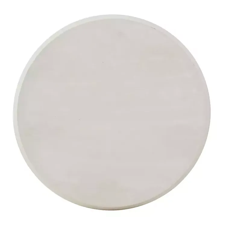 Kirklands Home Distressed Blue Oars Coastal Accent Table White Sale