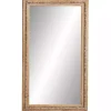 Kirklands Home Distressed Brown Beaded Wall Mirror New