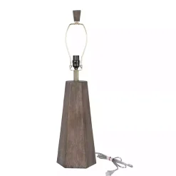 Kirklands Home Distressed Brown Hexagonal Table Lamps, Set of 2 White Best