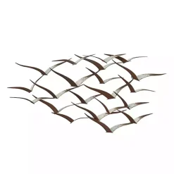Kirklands Home Distressed Metal Flock of Birds Wall Plaque Brown Best