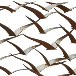 Kirklands Home Distressed Metal Flock of Birds Wall Plaque Brown Best