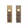 Sconces>Kirklands Home Distressed Brown Wood Wall Sconces, Set of 2