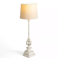 Kirklands Home Distressed Cream Quatre Buffet Lamp Ivory Sale