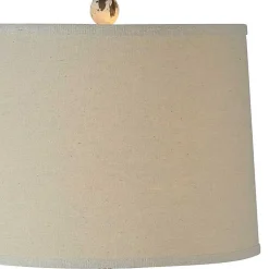 Kirklands Home Distressed Cream Resin Table Lamps, Set of 2 Ivory Sale