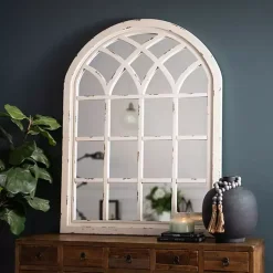 Kirklands Home Distressed Cream Sadie Arch Mirror Ivory Online