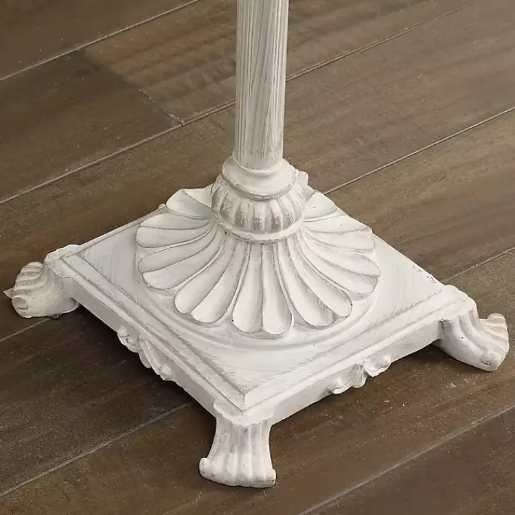 Kirklands Home Distressed Fleur-de-lis Floor Lamp Tan Best