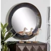 Kirklands Home Distressed Galvanized Curved Framed Mirror Outlet