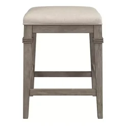Kirklands Home Distressed Gray and Beige Counter Stool Hot