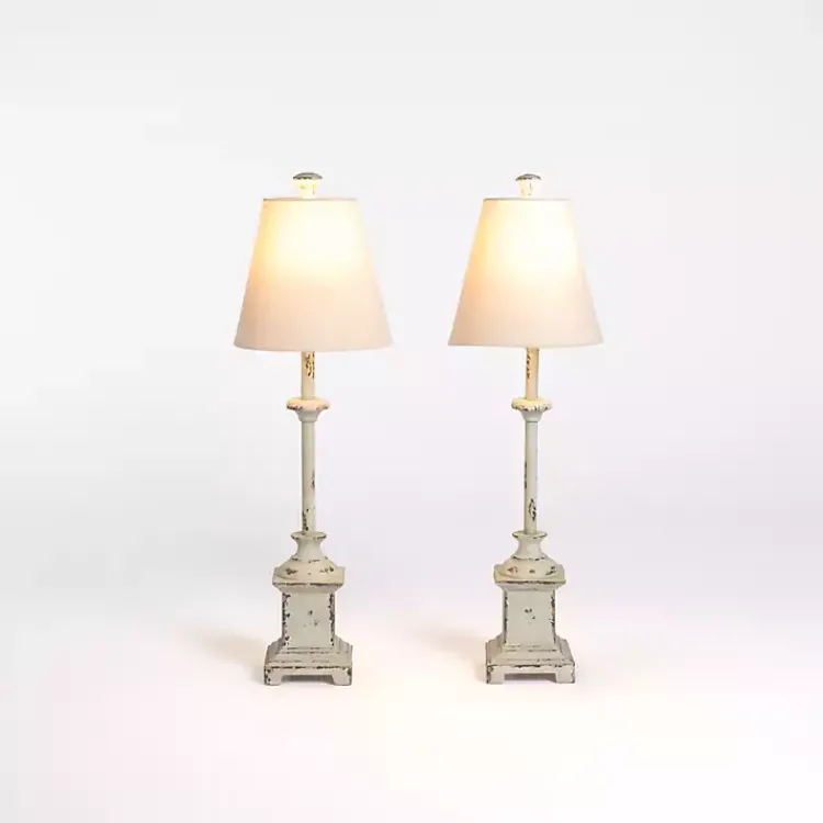 Kirklands Home Distressed Buffet Lamps, Set of 2 Gray Discount