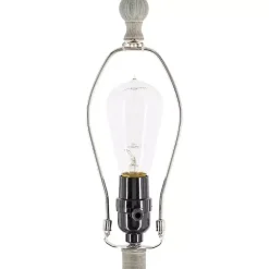 Kirklands Home Distressed Gray Hadlee Floor Lamp Tan Outlet