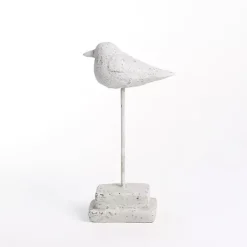 Statues & Figurines>Kirklands Home Distressed Bird Figurine, 12 in. Ivory