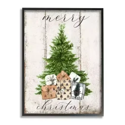 Christmas Art & Wall Decor>Kirklands Home Distressed Merry Christmas Tree Wall Plaque