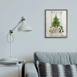 Christmas Art & Wall Decor>Kirklands Home Distressed Merry Christmas Tree Wall Plaque