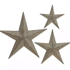 Kirklands Home Distressed Metal Stars 3-pc. Outdoor Plaque Set Best