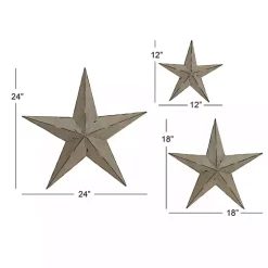 Kirklands Home Distressed Metal Stars 3-pc. Outdoor Plaque Set Best