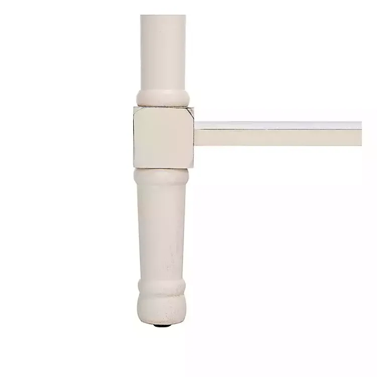 Kirklands Home Distressed Natural Ronan 2-Drawer Console Table White Outlet