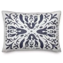 Kirklands Home Distressed Navy Outdoor Pillow Clearance