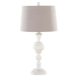 Kirklands Home Distressed Off-White Morocco Table Lamps, Set of 2 Gray