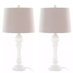 Kirklands Home Distressed Off- Wilton Table Lamps, Set of 2 White Outlet