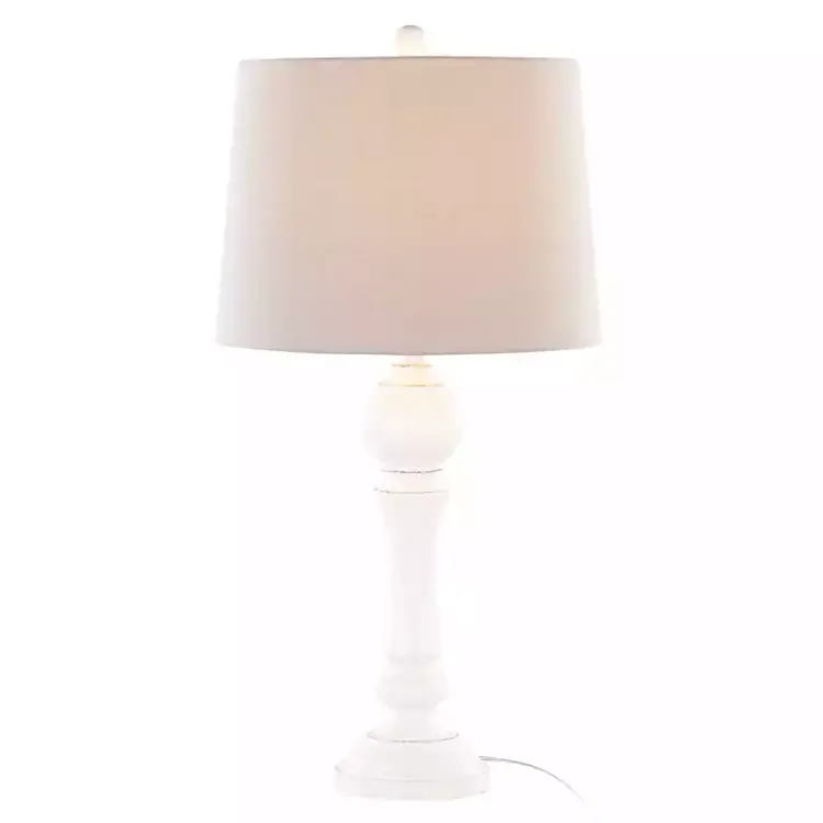 Kirklands Home Distressed Off- Wilton Table Lamps, Set of 2 White Outlet