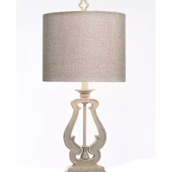 Kirklands Home Distressed French Farmhouse Table Lamp White Best