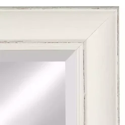 Kirklands Home Distressed White Maron Wall Mirror Hot