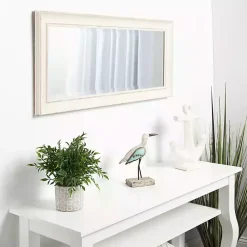 Kirklands Home Distressed White Maron Wall Mirror Hot