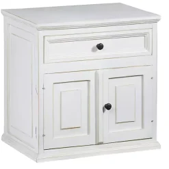 Kirklands Home Distressed Nightstand White Clearance