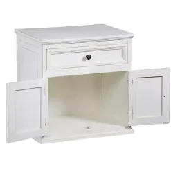 Kirklands Home Distressed Nightstand White Clearance