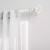 Kirklands Home Distressed White Open Sphere Curtain Rod, 120 in. Discount
