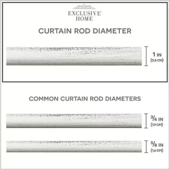 Kirklands Home Distressed White Open Sphere Curtain Rod, 120 in. Discount