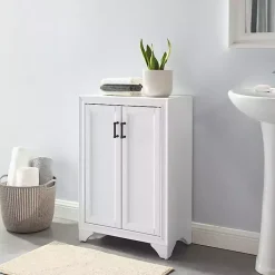Kirklands Home Distressed Wood Accent Cabinet White Online