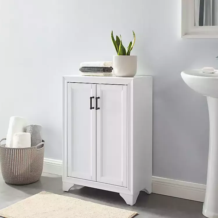 Kirklands Home Distressed Wood Accent Cabinet White Online