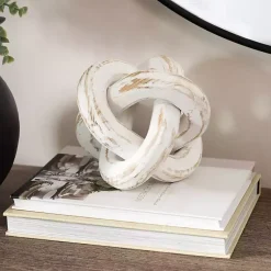 Statues & Figurines>Kirklands Home Distressed Wooden Knot White