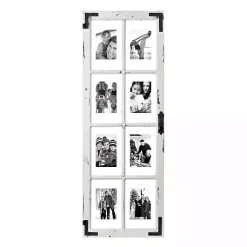 Collage Frames>Kirklands Home Distressed Wood and Metal Windowpane Collage Frame White